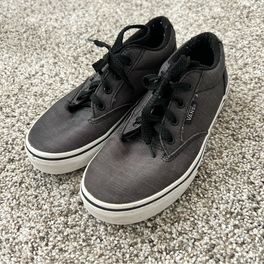 Boys vans grey size 1 kids youth
